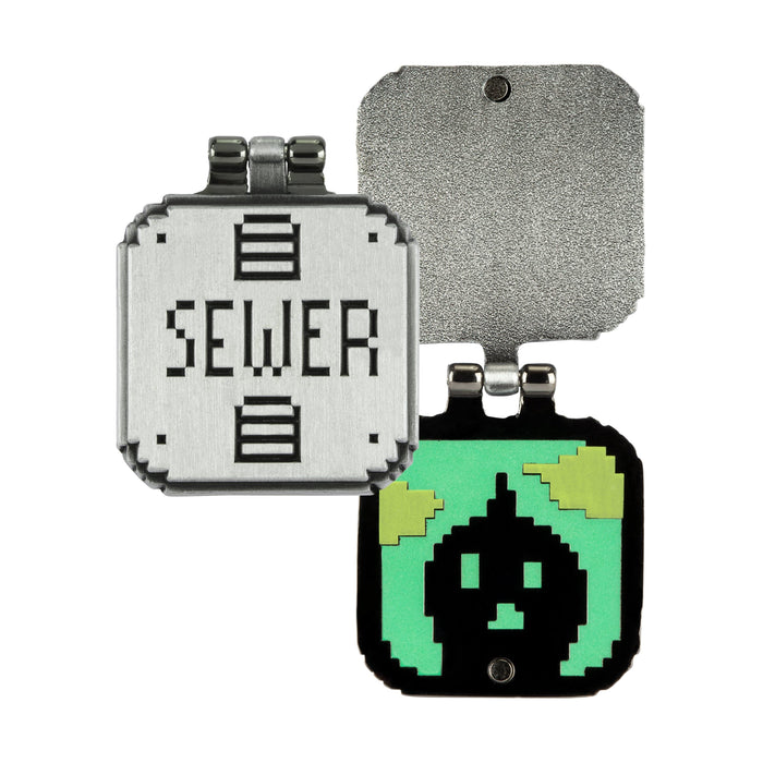 Silver Plated Enamel Krobus Sewer Hinge Pin