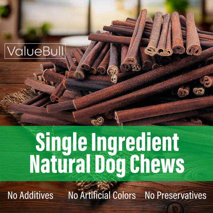 ValueBull Beef Collagen Sticks for Small Dogs, 12 Inch Thin Chew, 25 Count - Thin - 25 Sticks