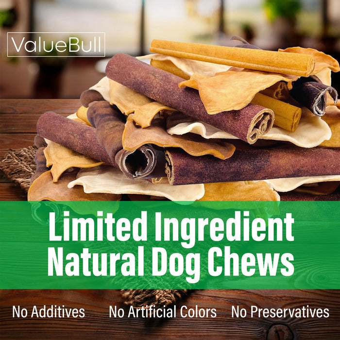 ValueBull USA Beef Collagen Dog Chews, Fun Shapes Variety Mix, 1 Pound - Varied - 1 Pound