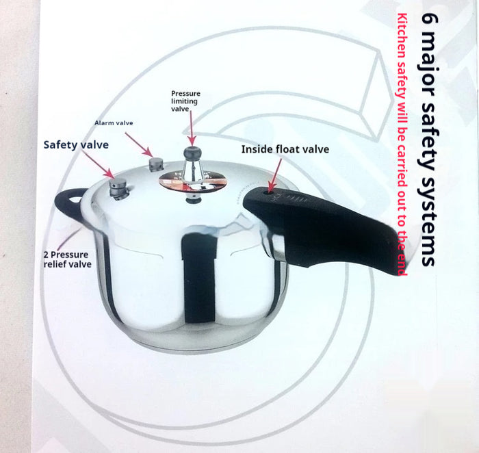 304 Stainless Steel High Pressure Pot For Gas And Induction Cookers