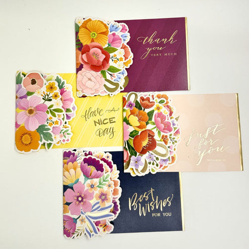 3D Floral Greeting Card – Assorted Dimensional Stationery Card