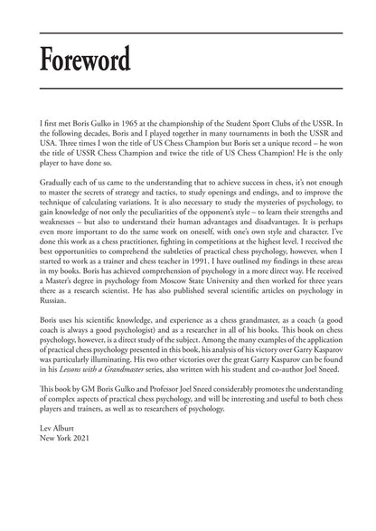 Analyzing the Chess Mind by Boris Gulko and Dr. Joel R. Sneed (twarda okładka)