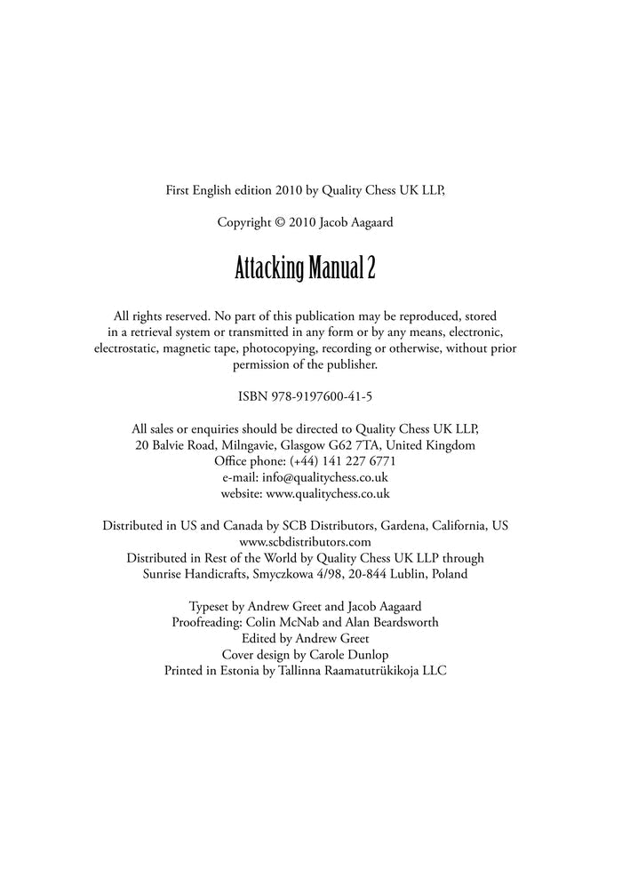 Attacking Manual 2 by Jacob Aagaard (miękka okładka)