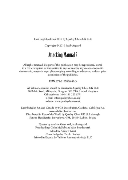 Attacking Manual 2 by Jacob Aagaard (twarda okładka)