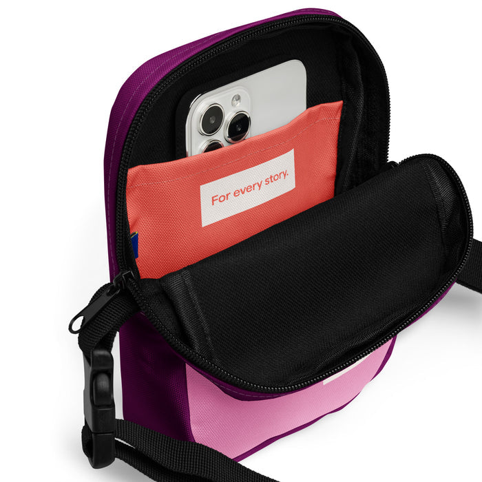 Aubergine/Orchid - Utility crossbody bag