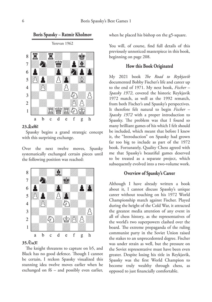 Boris Spassky’s Best Games 1 1948-1968 The Rising Star by Tibor (twarda okładka)