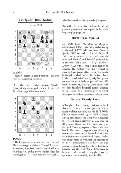 Boris Spassky’s Best Games 1 1948-1968 The Rising Star by Tibor (twarda okładka)