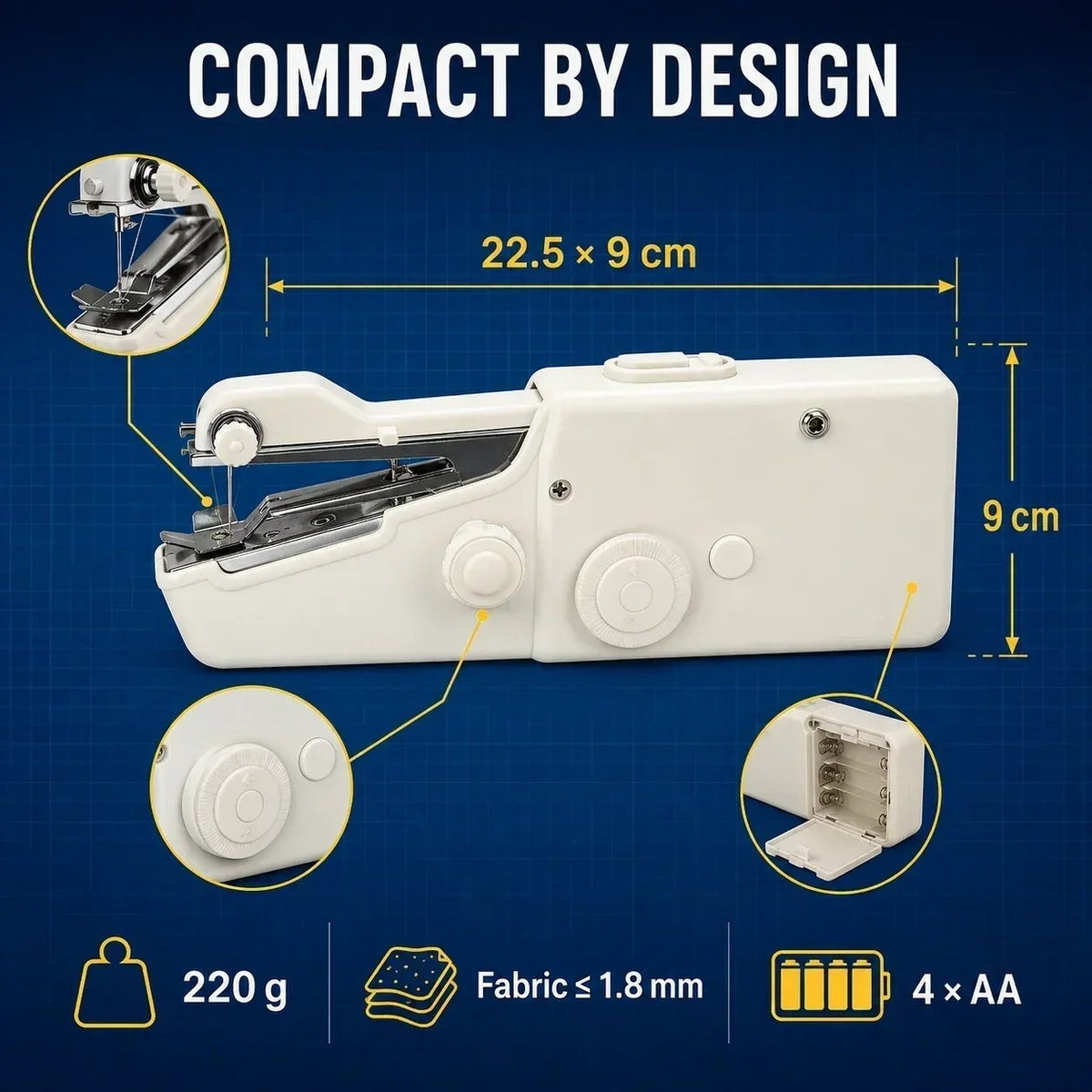 🧵Portable Handheld Sewing Machine – Quick Fabric Repair Tool