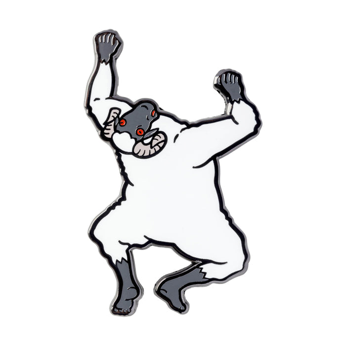 Catherine - Clinging Sheep Nickel Plated Enamel Pin