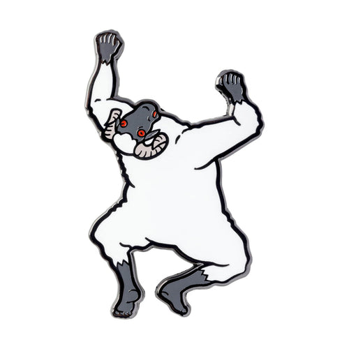 Catherine - Clinging Sheep Nickel Plated Enamel Pin