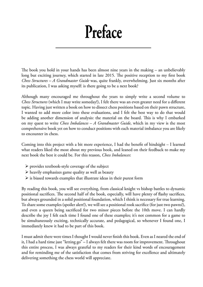 Chess Imbalances – a GM Guide by Mauricio Flores Rios (twarda okładka)