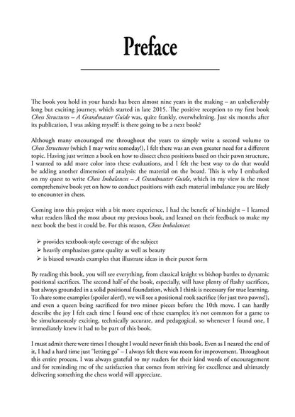 Chess Imbalances – a GM Guide by Mauricio Flores Rios (twarda okładka)