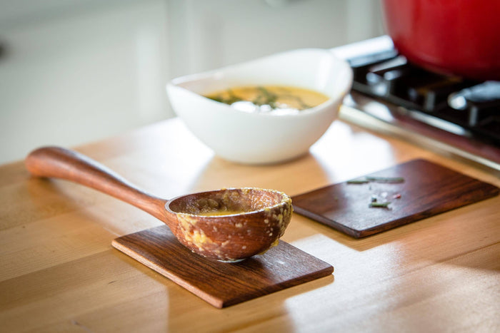 wooden spoon ladle in jatoba wood by Earlywood