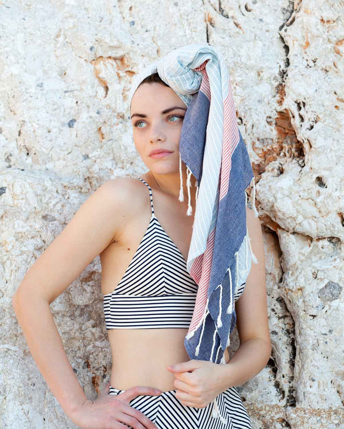Cotton Abyss Peshtemal Towel - Blue