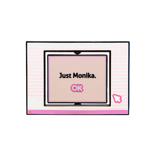Doki Doki Literature Club - Just/Delete Monika Flip Pin