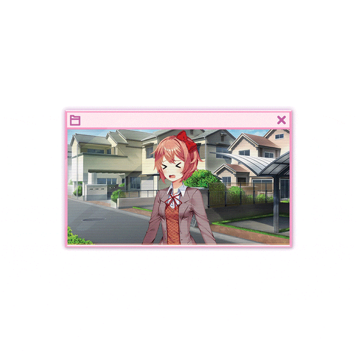Doki Doki Literature Club - Window Lenticular Pins