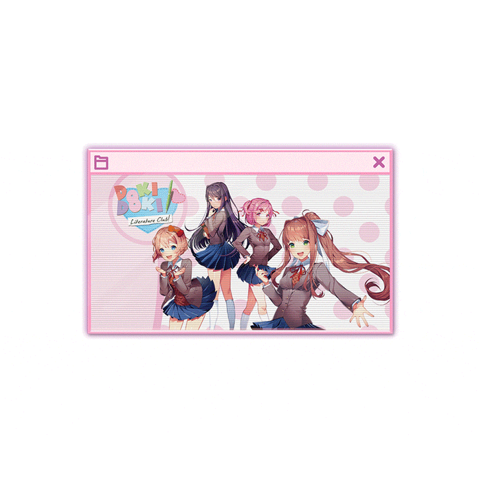 Doki Doki Literature Club - Window Lenticular Pins