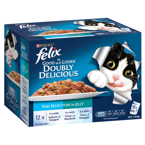 FELIX FISH SELECTIONS 12X85G