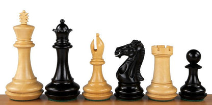 Figury szachowe Champfered Base Heban 4 cale