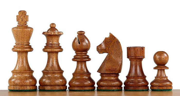 Figury szachowe German (Timeless) Akacja 3,5 cala