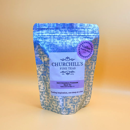 Jane’s Strawberry Promenade Black Tea | 3 Ct. Gallon Iced Tea Bag Pouch