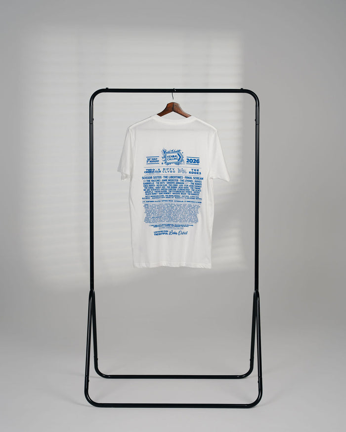 Kendal '26 | White Organic Cotton T Shirt