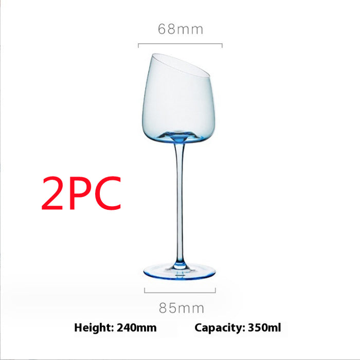 240 Blue Red Wine Glass / 2PCS