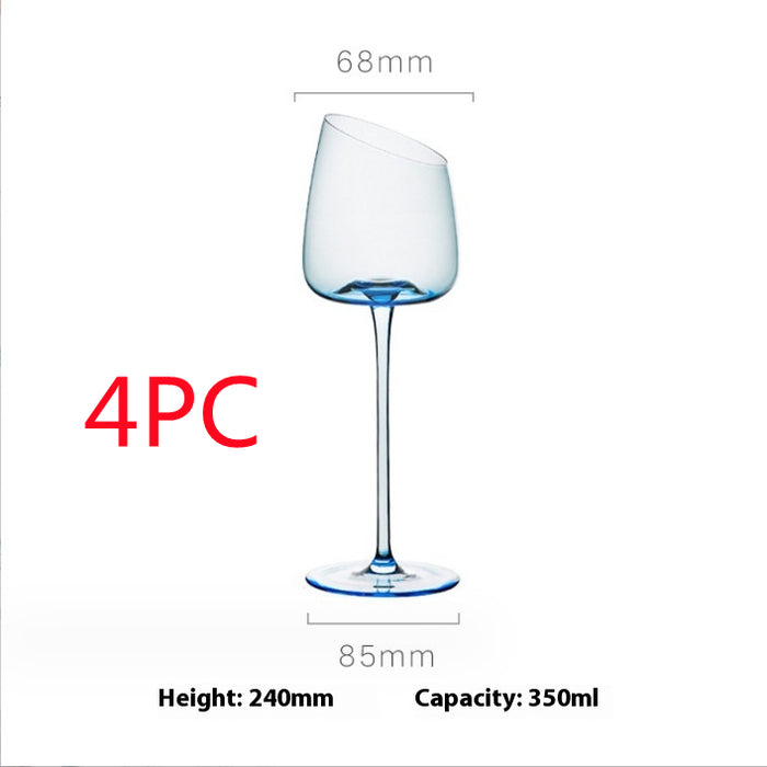 240 Blue Red Wine Glass / 4PCS