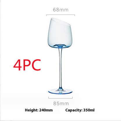 240 Blue Red Wine Glass / 4PCS