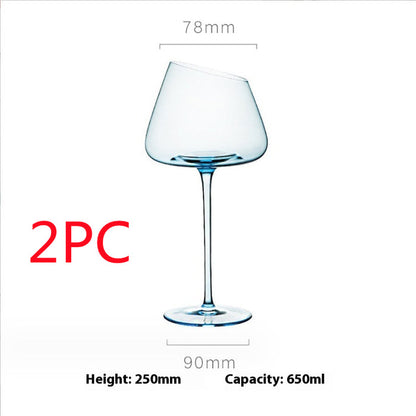 250 Blue Red Wine Glass / 2PCS
