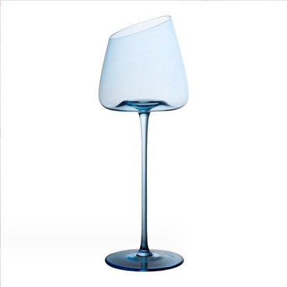 Klein Blue Crystal Glass Goblet Red Grape Wine Glass