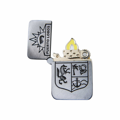 Life is Strange 2 - Puerto Lobos Lighter Silver Plated Enamel Hinge Pin Open