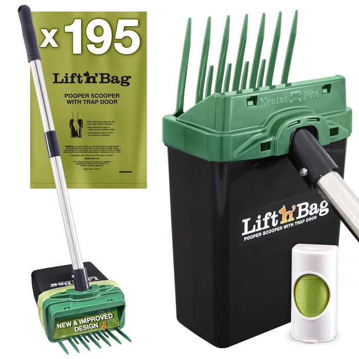 Green Scoop w/ Black Bin / 195 Bags