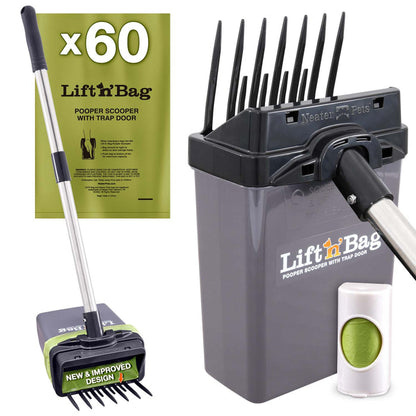 Black Scoop w/ Gray Bin / 60 Bags