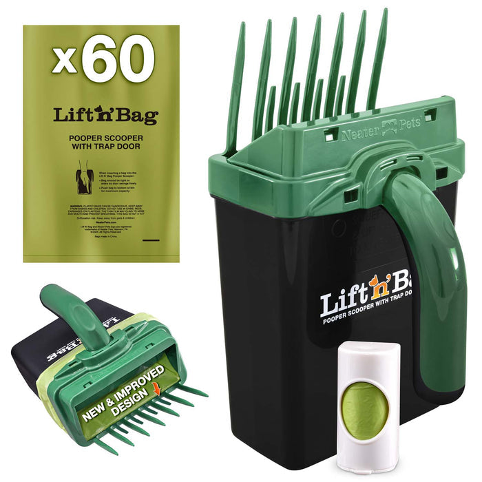 Green Scoop w/ Black Bin / 60 Bags
