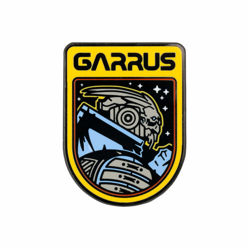 Mass Effect - Garrus Retro Silver Plated Enamel Pin