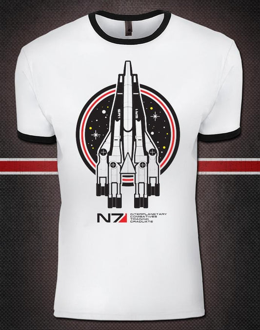 Mass Effect - Normandy Retro Ringer Tee