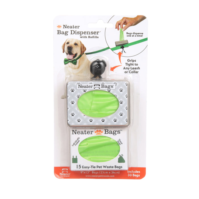 Black & White Paw Print / No / 30 Bags