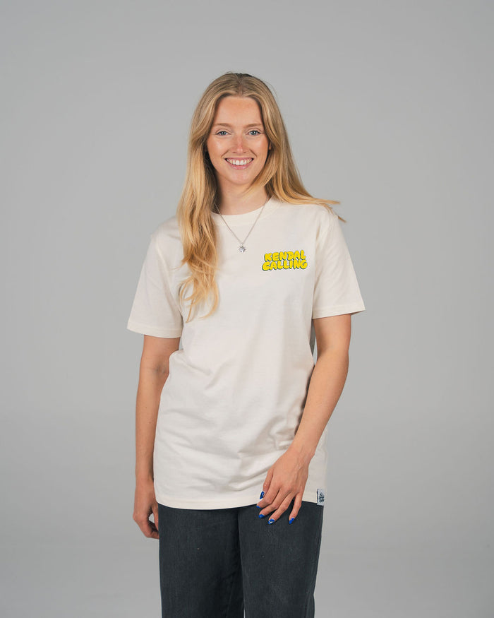 On The Road | Cream Organic Cotton T Shirt