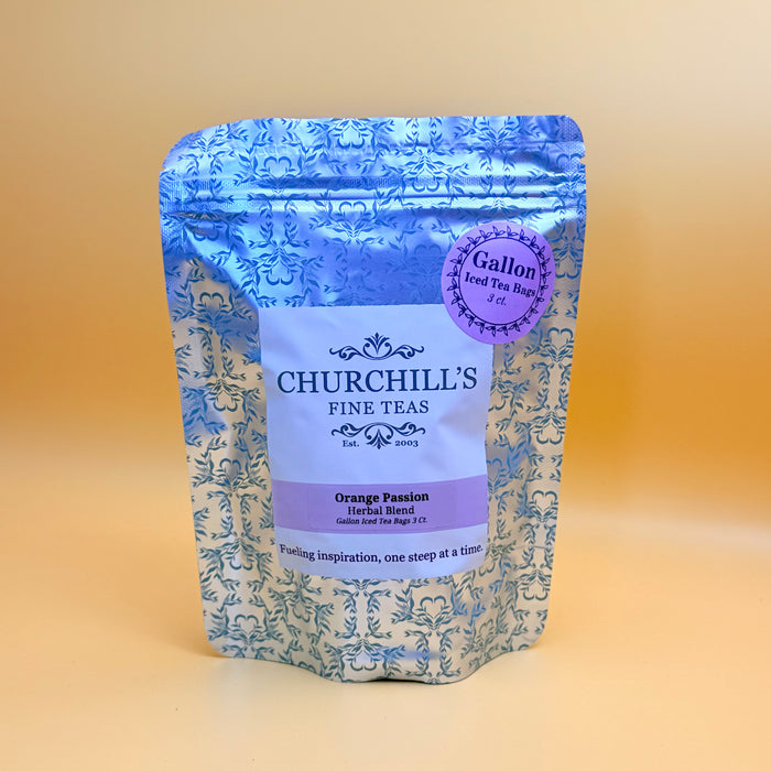 Orange Passion Fruit Herbal Blend | 3 Ct. Gallon Iced Tea Bag Pouch