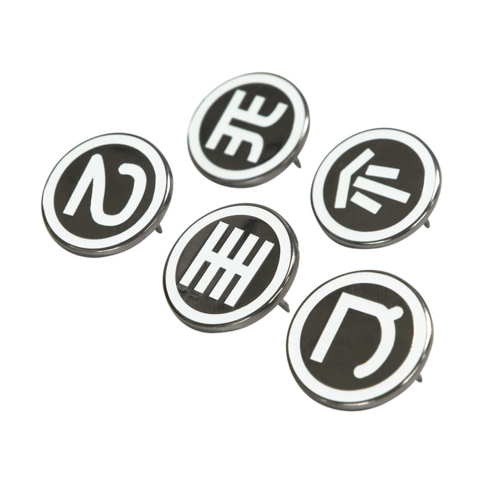 Rain World - Karma Symbol Glow in the Dark Pins - Companionship