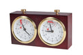 Reloj de ajedrez de madera BHB sin base - grande, oscuro