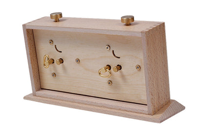 Reloj de madera BHB con base - grande y claro