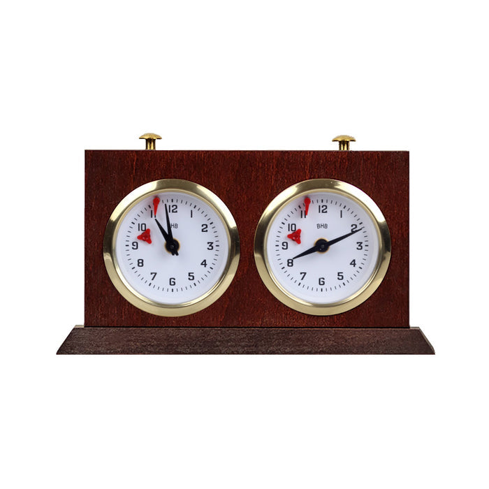 Reloj de madera BHB con soporte - peque?o, color caoba