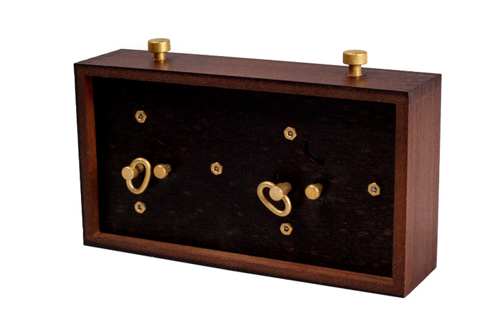 Reloj de madera BHB sin base - pequeño, oscuro