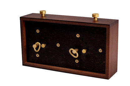 Reloj de madera BHB sin base - pequeño, oscuro