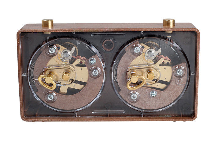 Reloj de plástico CLASSIC pequeño, marrón