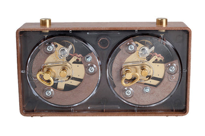 Reloj de plástico CLASSIC pequeño, marrón