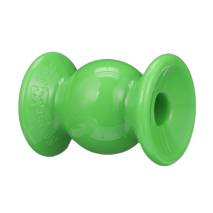 Classic Solid Green Rolly Cannoli on a white background.