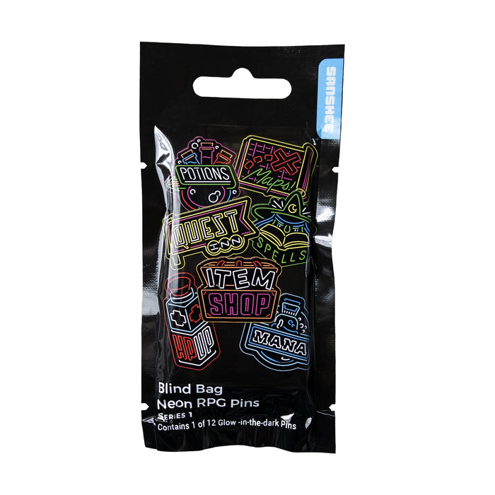 Neon RPG Pin Blind Bag Front